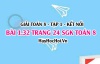 Bài 1.32 SGK Toán 8 tập 1 Kết nối tri thức